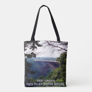 Bolso De Tela US West Virginia - New River Gorge Bridge -