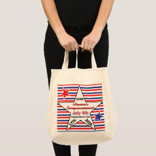 Bolso De Tela USA Semicuincuentenario del 4 de julio