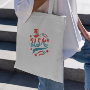Bolso De Tela Usa Tote Bag