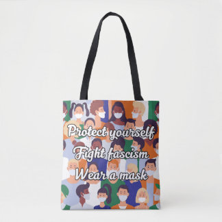 Bolso De Tela Usar un estilo brillante de máscara