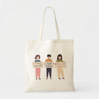 Bolso De Tela Usar un estilo de Rótulo de máscara
