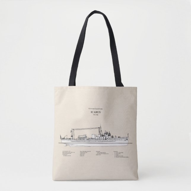 Bolso De Tela USCG Cutter Icarus wpc-110 - SBD (Anverso)