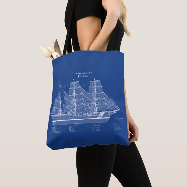 Bolso De Tela USCGC Eagle wix-327 - ABD (Detalle)