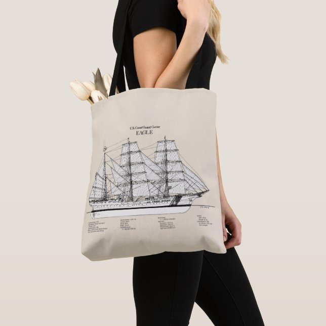 Bolso De Tela USCGC Eagle wix-327 - SBD (Detalle)
