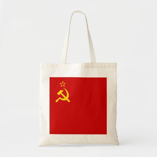 Bolso De Tela USSR Unión Soviética bandera de la Unión Soviética (Frente)