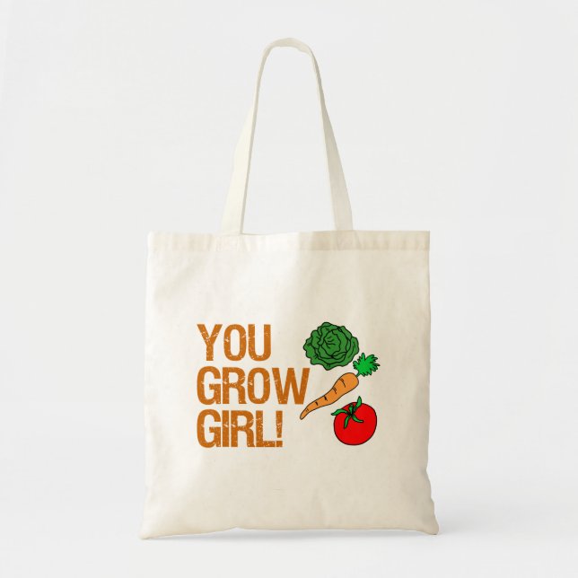 Bolso De Tela Usted cultiva a Chicas divertidas mujeres de jardi (Frente)