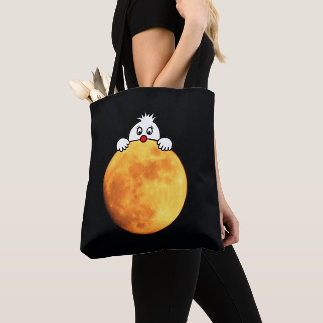 Bolso De Tela Usted en the moon (Detalle)