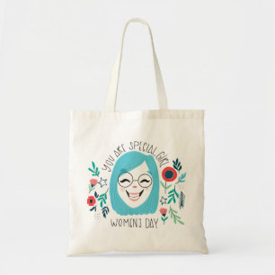 Bolso De Tela Usted es chica especial, el día de las mujeres
