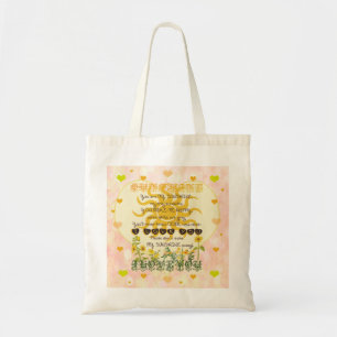 Bolso De Tela Usted es mi diseño del corazón de la sol