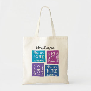 Bolso De Tela Usted es tote personalizado impresionante de los
