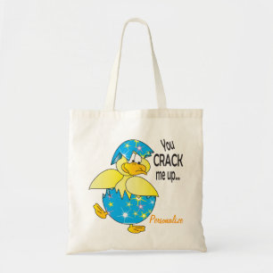 Bolso De Tela Usted me agrieta encima del pato de Pascua