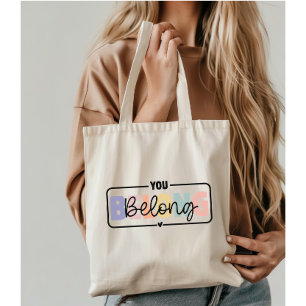 Bolso De Tela Usted pertenece a una cita de salud mental