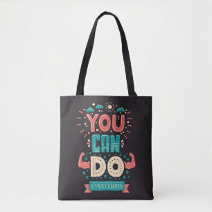 Bolso De Tela Usted puede hacer todo colorido