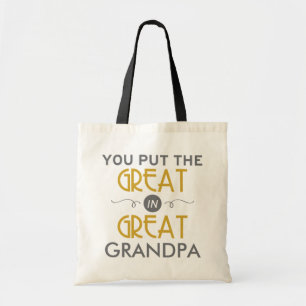 Bolso De Tela Usted puso el grande en gran abuelo