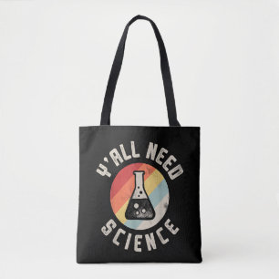 Bolso De Tela Ustedes Necesitan Ciencia Química Biología Física