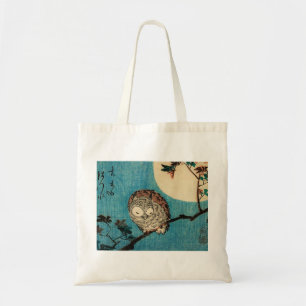 Bolso De Tela Utagawa Hiroshige - Lechuza bocina en rama de arce