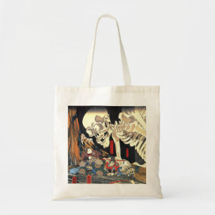 Bolso De Tela Utagawa Kuniyoshi Takiyasha La Bruja Y El Esquelet