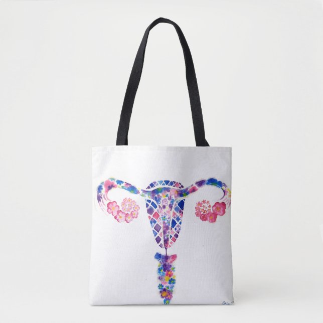 Bolso De Tela Uterus (Anverso)
