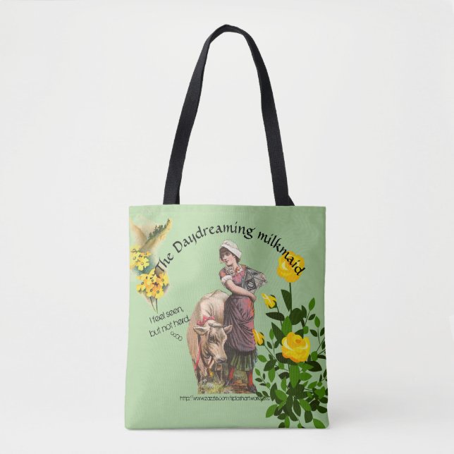 Bolso De Tela "Utterances de vacas..." (Anverso)