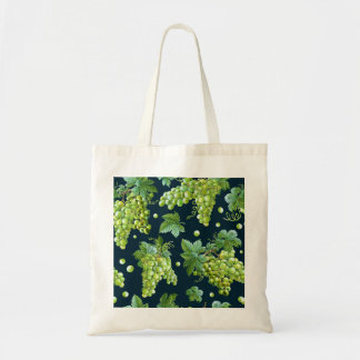 Bolso De Tela Uva verde: Patrón oscuro de acuarela
