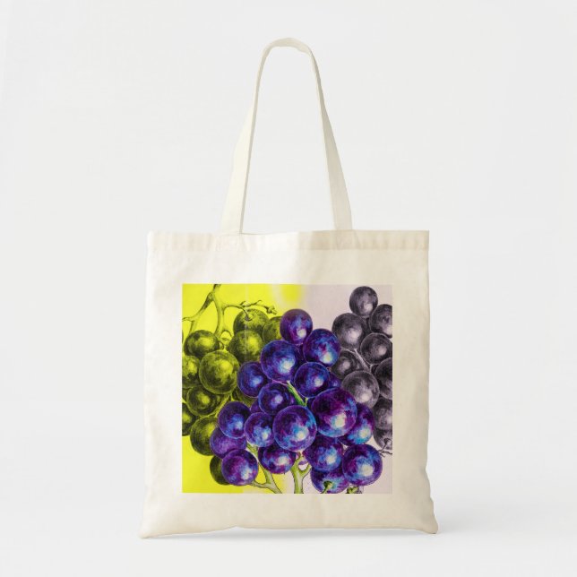 Bolso De Tela Uvas (Frente)