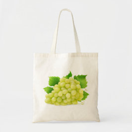 Bolso De Tela Uvas blancas