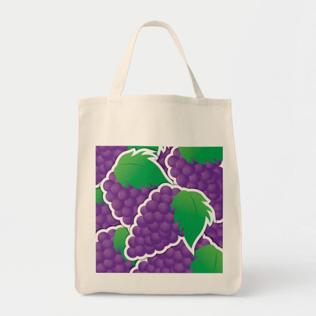 Bolso De Tela Uvas moradas funestas (Frente)