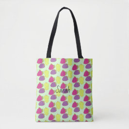 Bolso De Tela Uvas Rojas, Verdes Y Púrpura