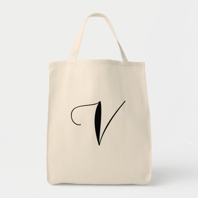 Bolso De Tela V está para el tote del vegano (Frente)