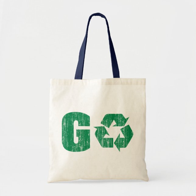 Bolso De Tela Va el verde recicla (Frente)