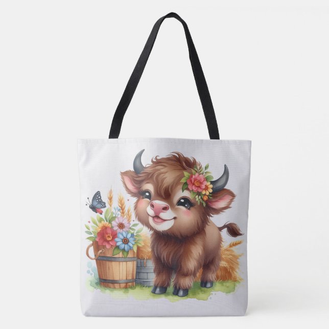 Bolso De Tela Vaca Adorable (Anverso)