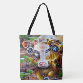 Bolso De Tela Vaca cibernética de vapor