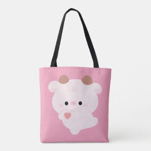 Bolso De Tela Vaca de amor adorable