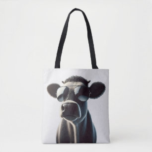 Bolso De Tela Vaca de moda con gafas de sol