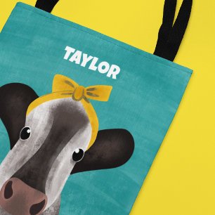 Bolso De Tela Vaca dulce con barba personalizada