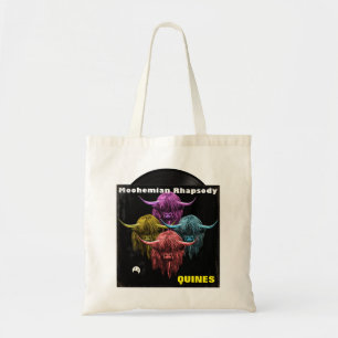 Bolso De Tela Vaca escocesa de la montaña. Rapsodia de Moohemia