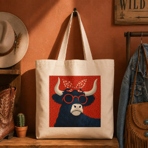 Bolso De Tela Vaca Fresca de las Tierras Altas con Pañuelo de Lu