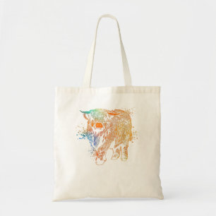 Bolso De Tela Vaca Galloway colorida - Bovino Highland