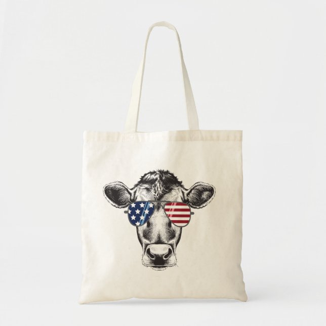 Bolso De Tela Vaca hipster estadounidense (Frente)