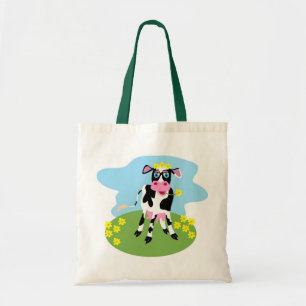 Bolso De Tela Vaca lechera