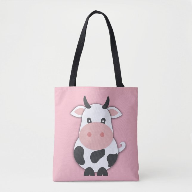Bolso De Tela Vaca personalizado Con Cuernos (Anverso)