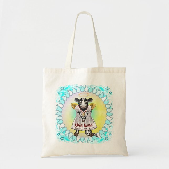 Bolso De Tela Vaca Sagrada Ángel    (Frente)