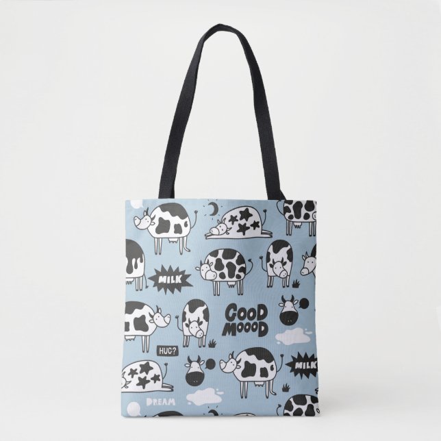 Bolso De Tela Vaca y leche (Anverso)
