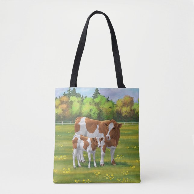 Bolso De Tela Vaca y ternera en salsa de verano de Guernsey (Anverso)