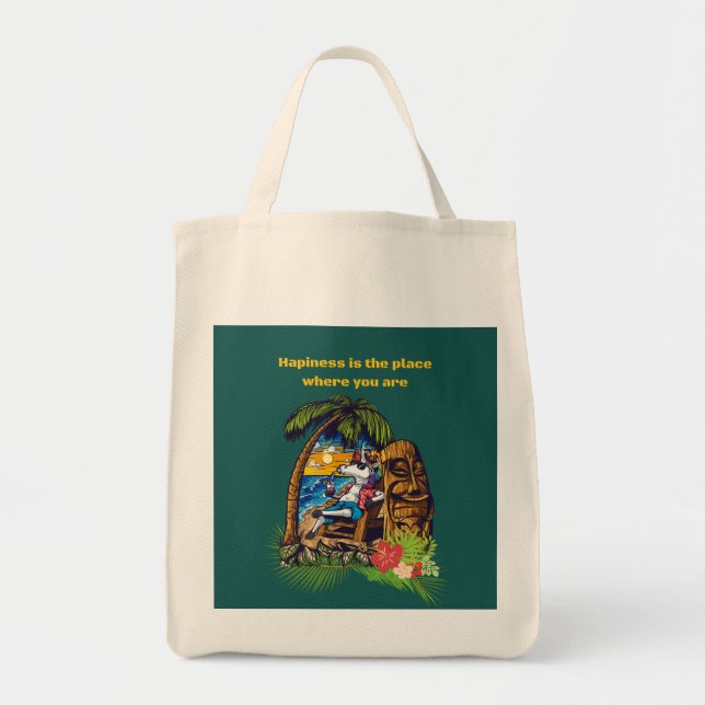 Bolso De Tela Vacaciones (Frente)