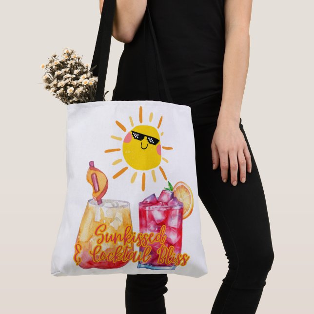 Bolso De Tela vacaciones, bebidas y más (Detalle)