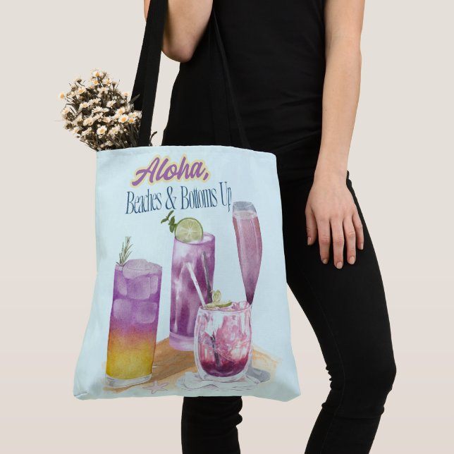 Bolso De Tela vacaciones, bebidas y más (Detalle)