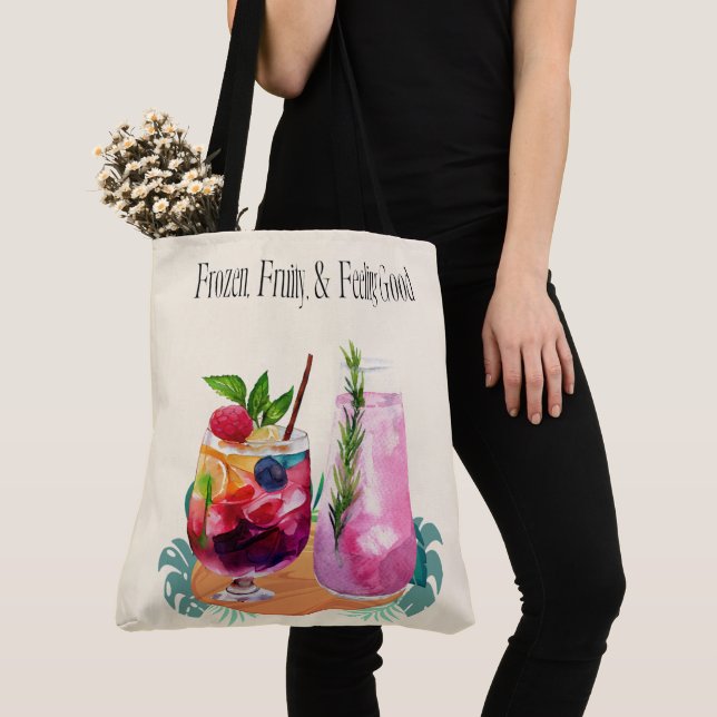 Bolso De Tela vacaciones, bebidas y más (Detalle)