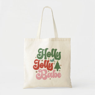 Bolso De Tela Vacaciones de los Navidades de Holly Jolly Babe Re