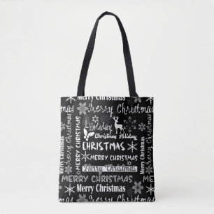 Bolso De Tela vacaciones de navidades, patrón de Navidades